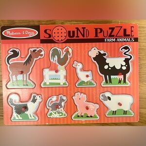 Melissa & Doug Farm Animals Sound Puzzle